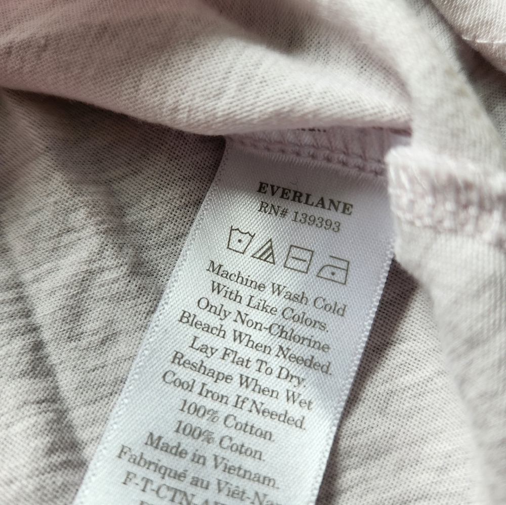 Everlane Pale Pink Sleeveless The Boyfriend Tank Large - Picture 6 of 7